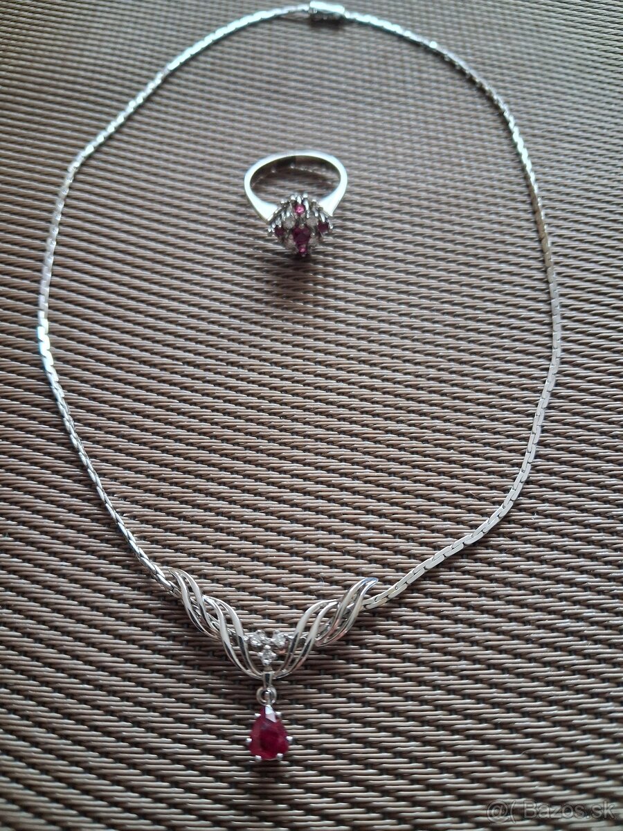 Zlatý set - náhrdelník a prsteň - 3