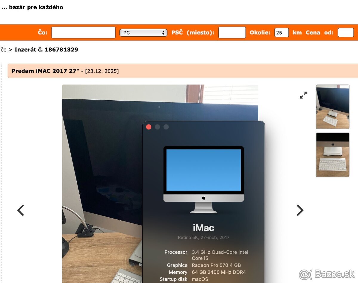Predam iMAC 2017 27" - 3