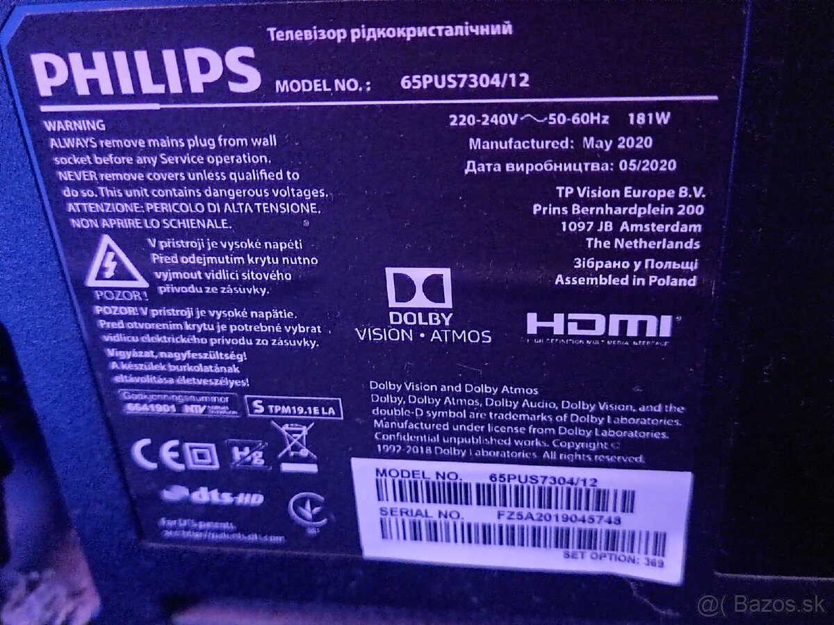 Predam Philips 65PU57360/12 - 3