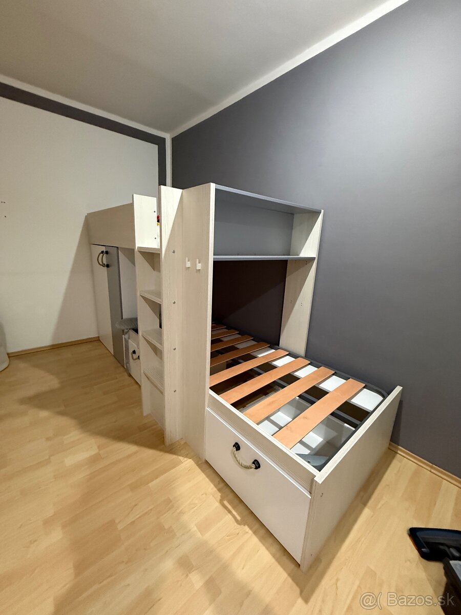 Poschodová posteľ s úložným priestorom - 3