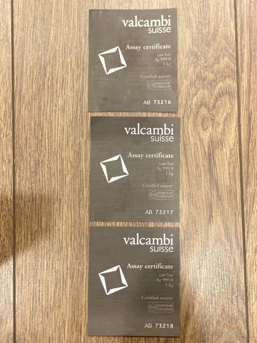 Investičné strieborné tehličky - 3