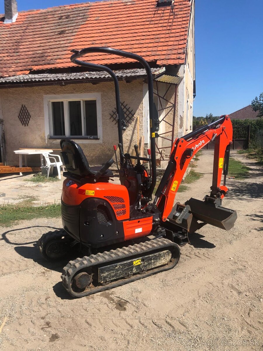 KUBOTA U10 bagr bez přesahu zádě - 3