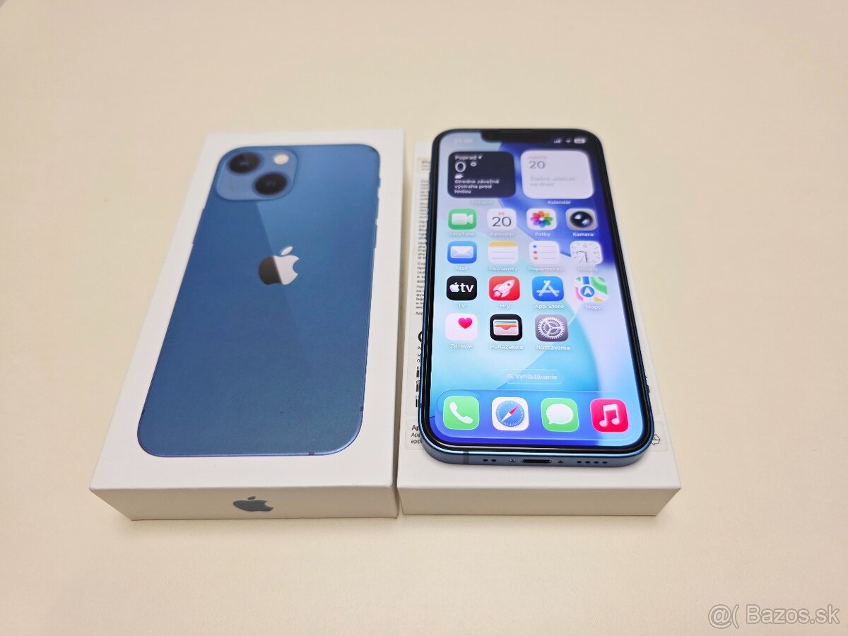 APPLE IPHONE 13 mini 128GB BLUE ,BATERKA 100% - 3