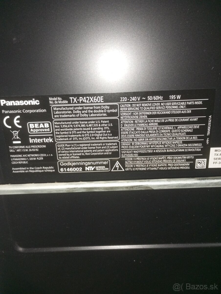 Panasonic TX-P42 X60E - 3