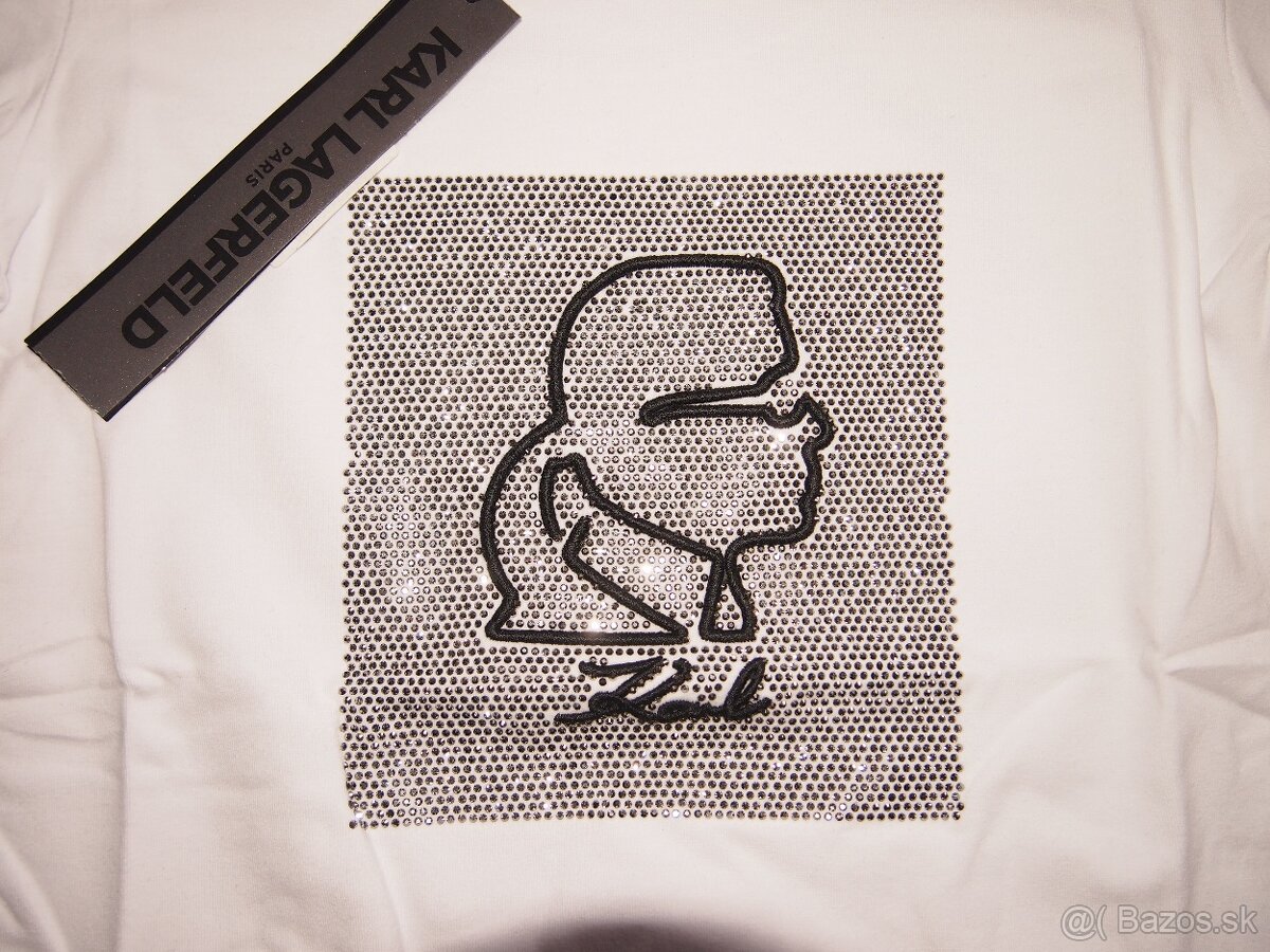 Karl Lagerfeld dámske biele tričko - 3