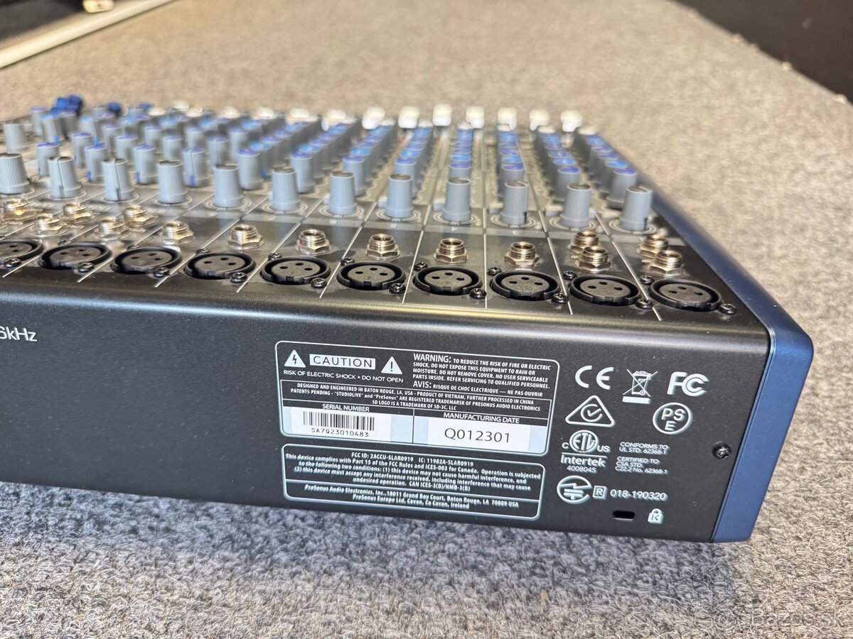 Mixer Presonus studio live AR16c - 3