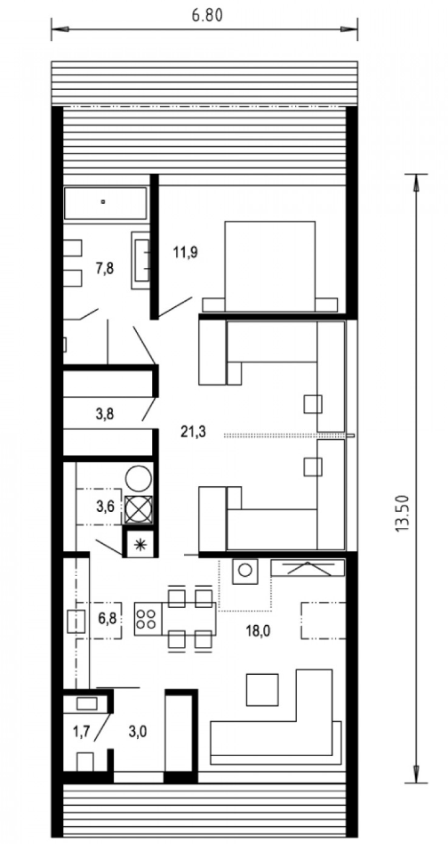 Predaj novostavby moderného 4 izb. rodinného domu - Smolenic - 3
