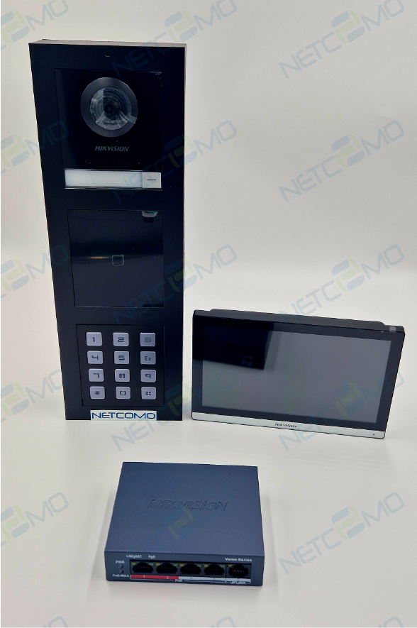 Set videovrátnika Hikvision s čítačkou kariet a klávesnicou - 3