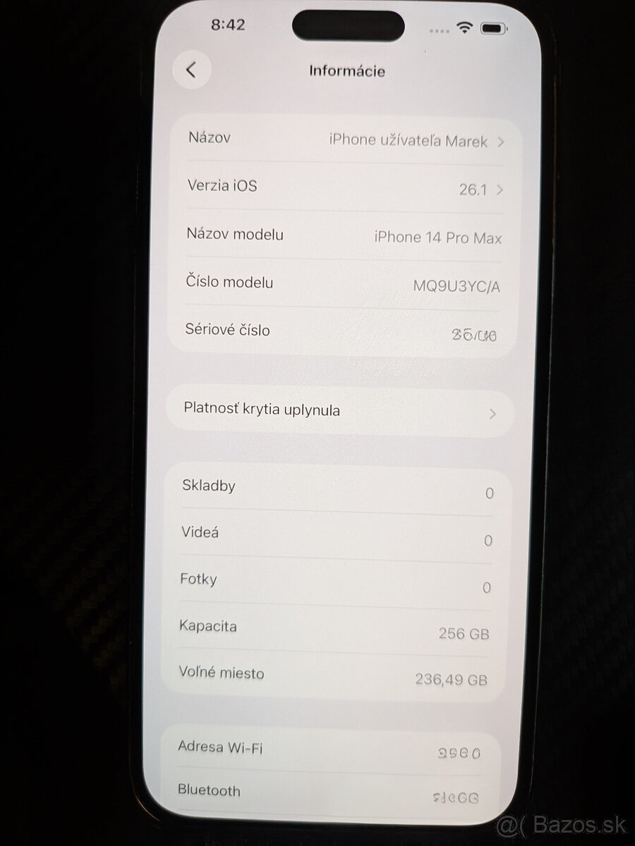 Predám iPhone 14 PRO MAX 256GB space black - 3