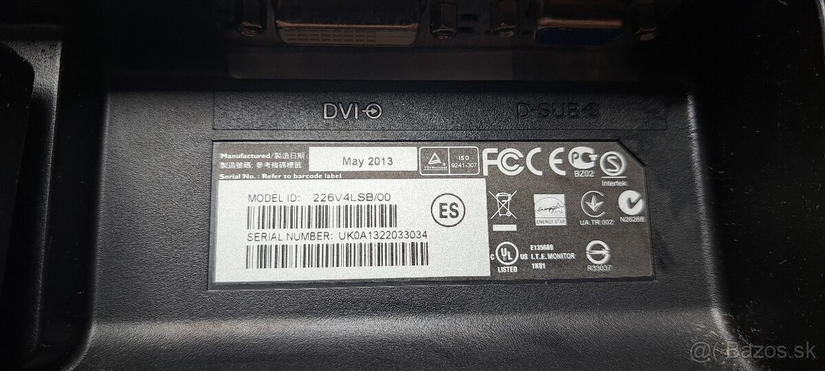 Monitor Philips 226V4L 21,5" - 3