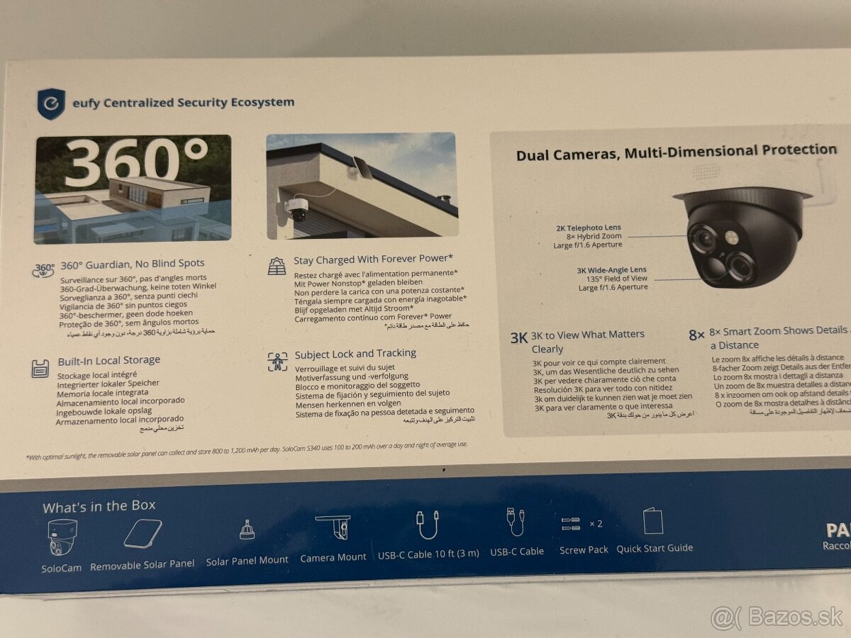 Eufy SoloCam S340 Dual 3K - 3