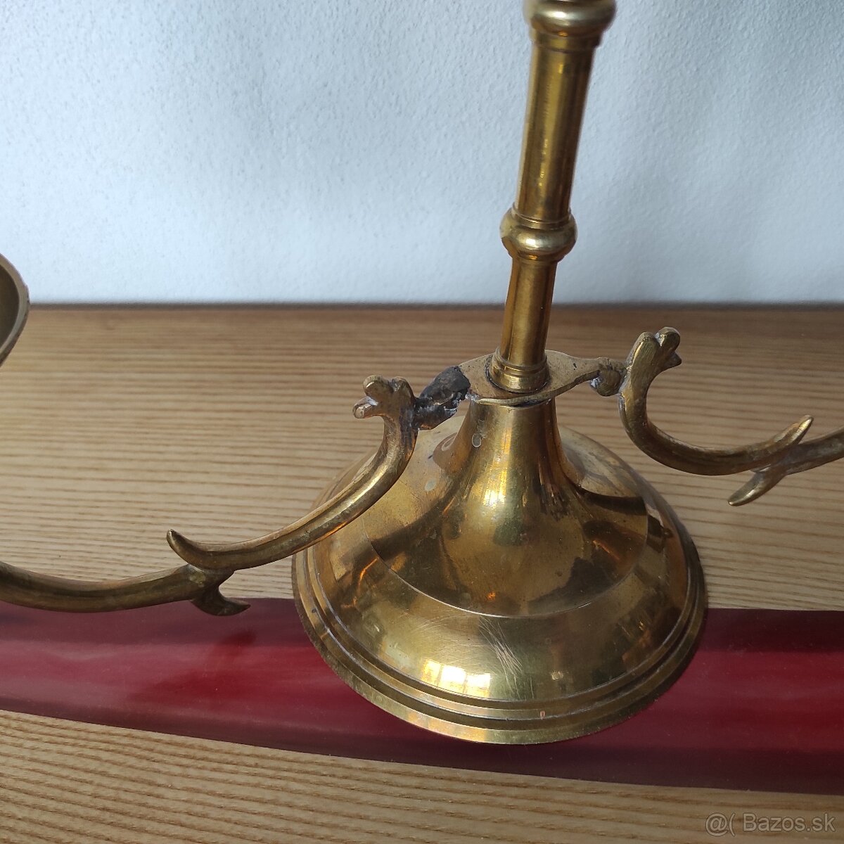 Starý svietnik mosadz - 3