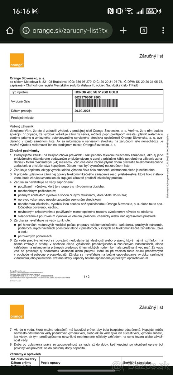 Honor 400 512GB komplet bal. záruka - 3