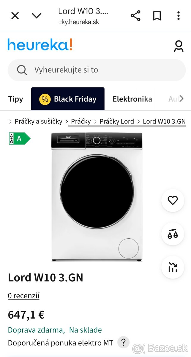 Automatická práčka Lord W10 na 10kg bielizne - 3