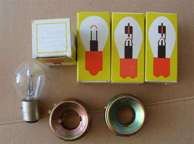 Jawa,ČZ,Tatra,Praga-nepoužité autožiarovky,starý typ - 3