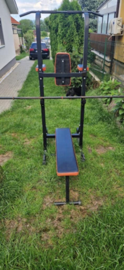 Predám posilňovací stroj + závažia - 3