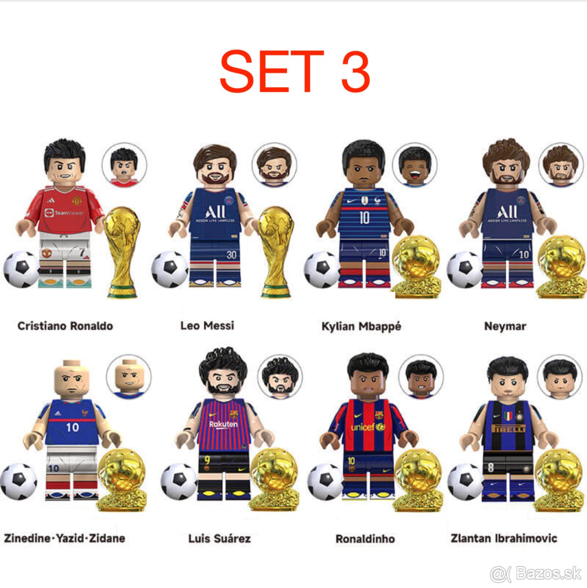 Figúrky futbal 2 (8 a 10ks) typ lego - nové - 3