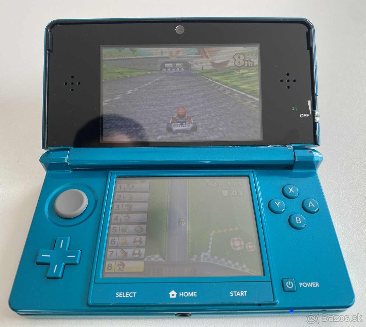 Nintendo 3DS Aqua Blue + 64gb - 3