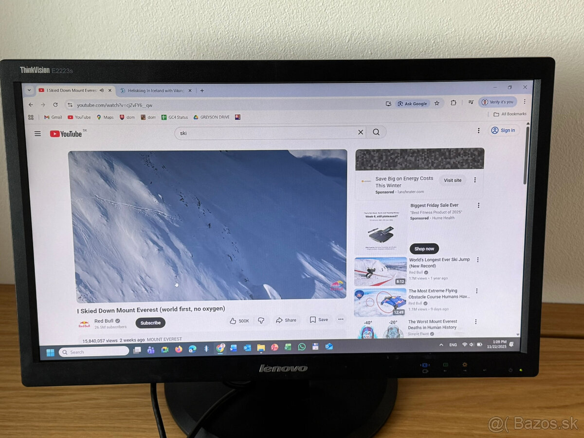 Monitor Lenovo 22" - 3
