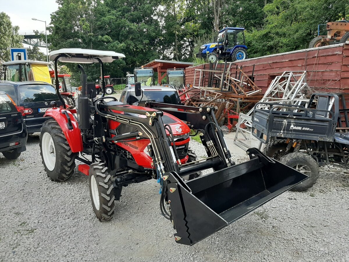 Predám malotraktor 40hp 4x4 + čelny nakladač - 3