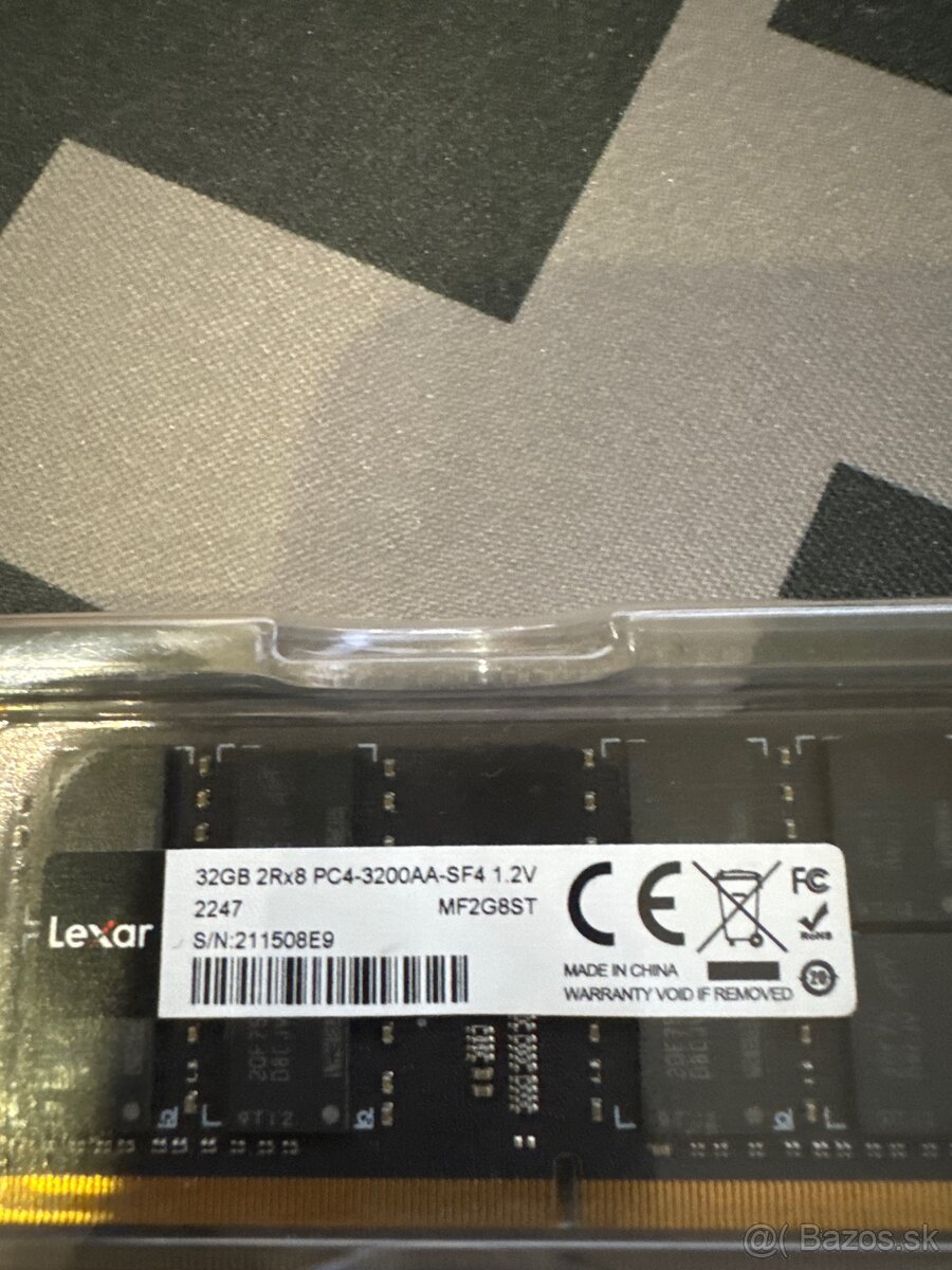 Lexar 32GB DDR4 3200mhz pamäť - 3