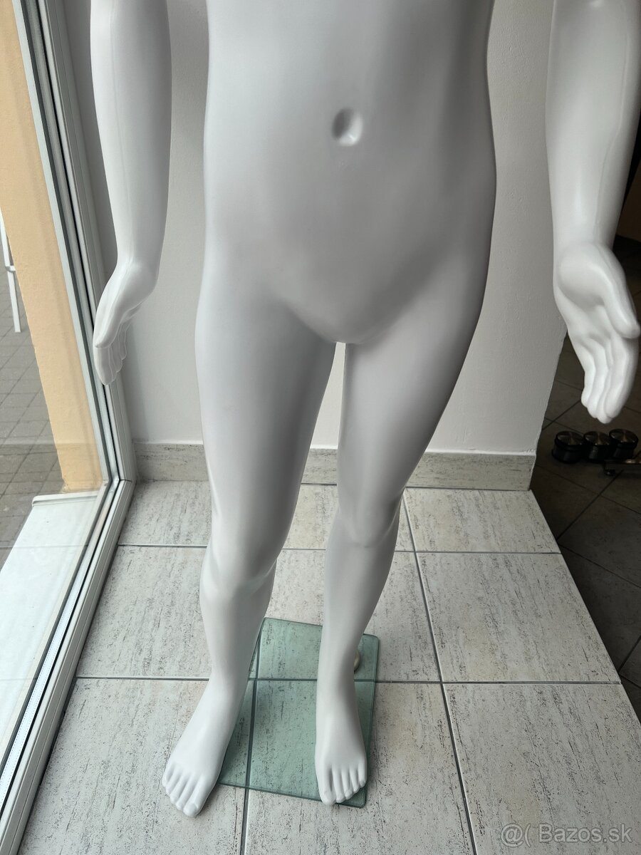 Detská figurína biela - dievča 140 cm - 3