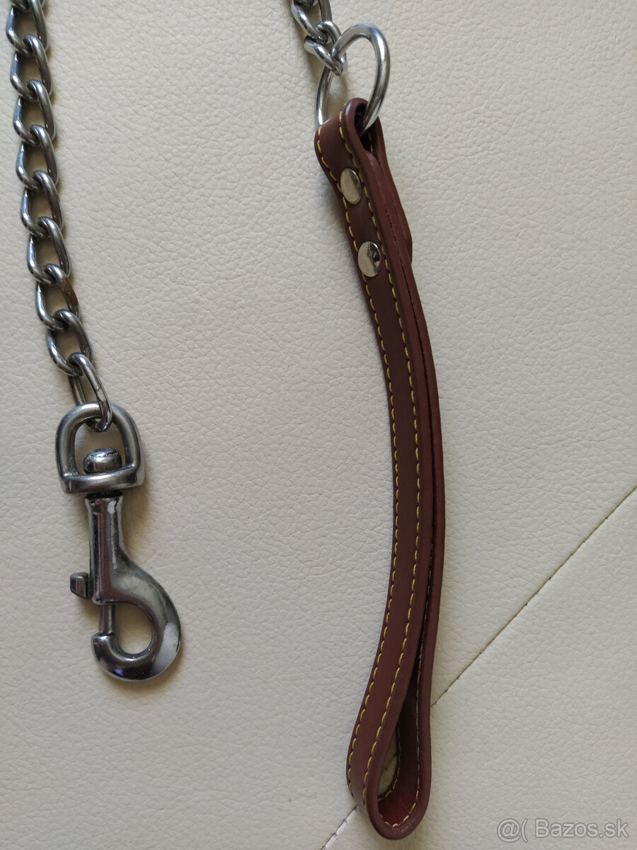 NOVÁ kovová vôdzka pre psov 2m 3cm (osobný odber) - 3