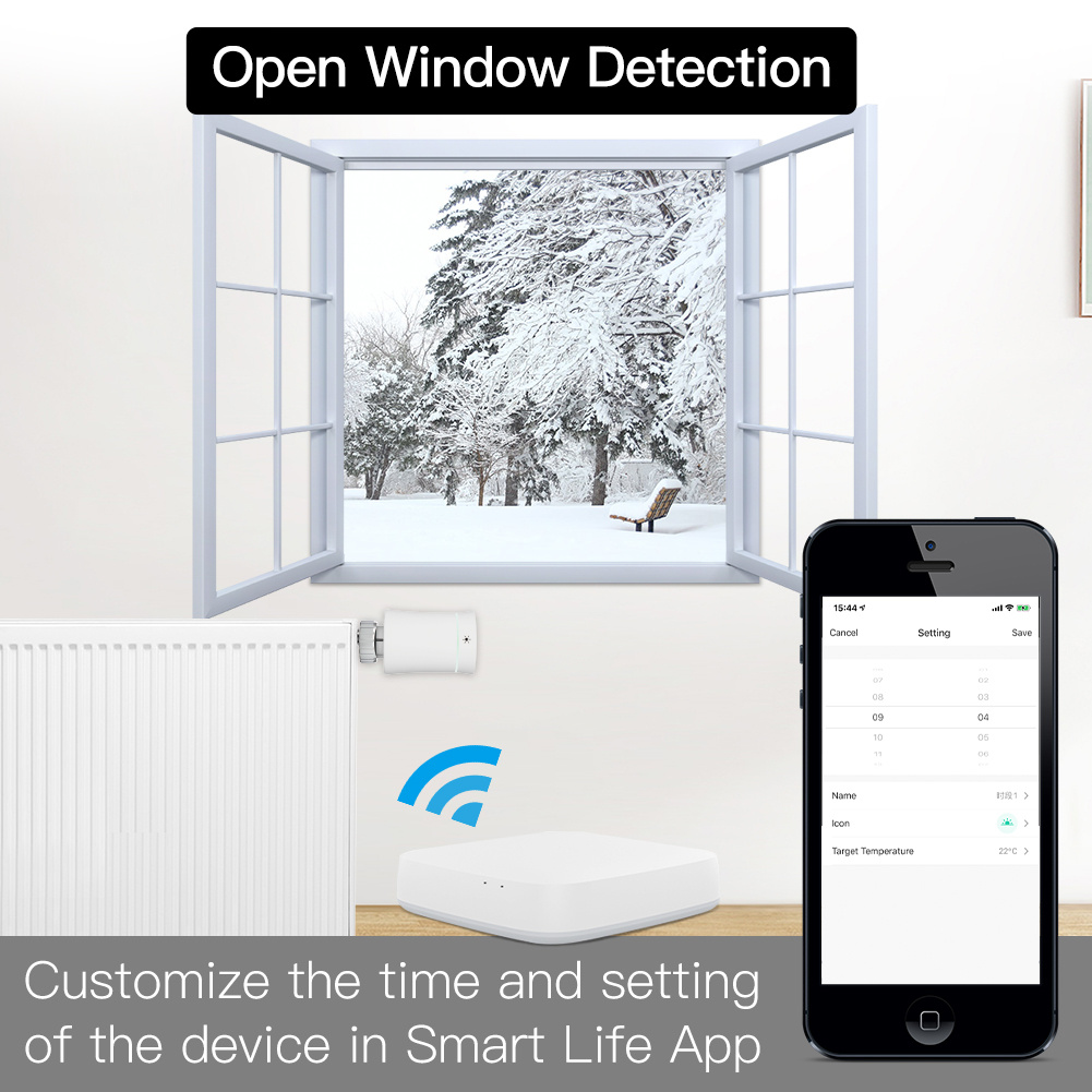 Inteligentny ZigBee termostaticky ventil radiatora - 3