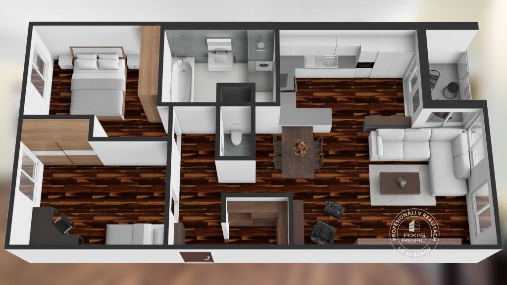 AXIS REAL | 3-izbový byt, NOVOSTAVBA, BA II. Ružinov, Trnavs - 3