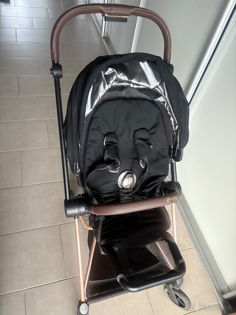Predám kočík Cybex Mios Rosegold Deep black - 3
