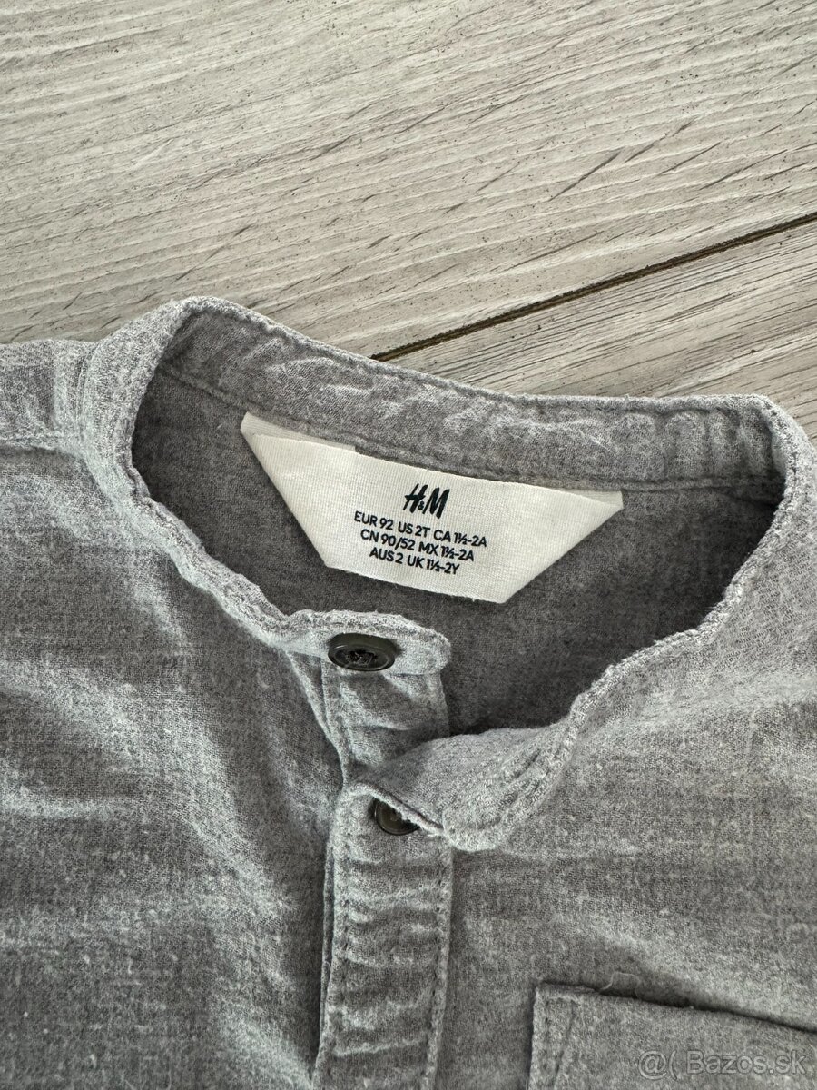 sivá košeľa H&M - 3
