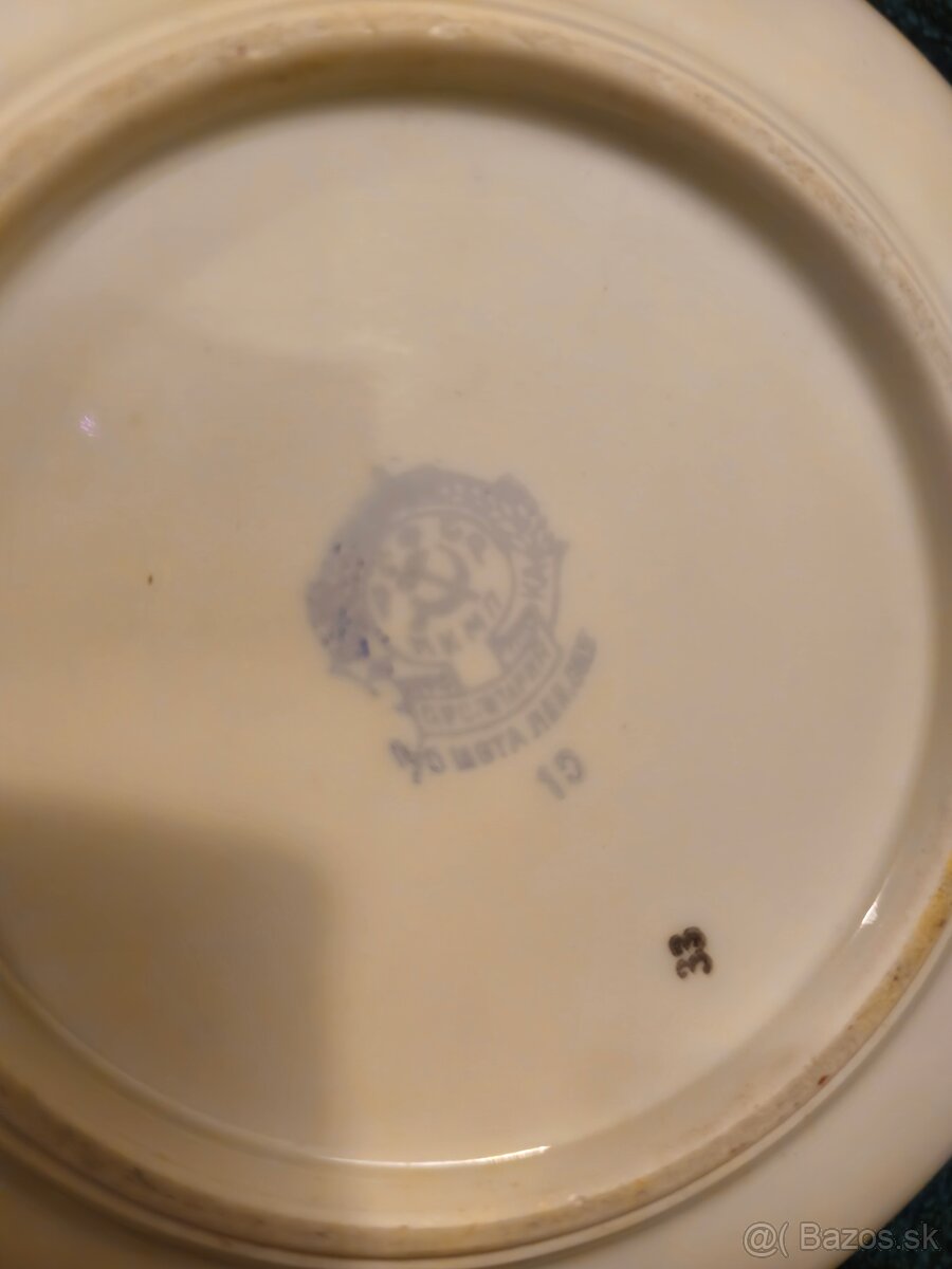 Tanier porcelánový starožitný - 3