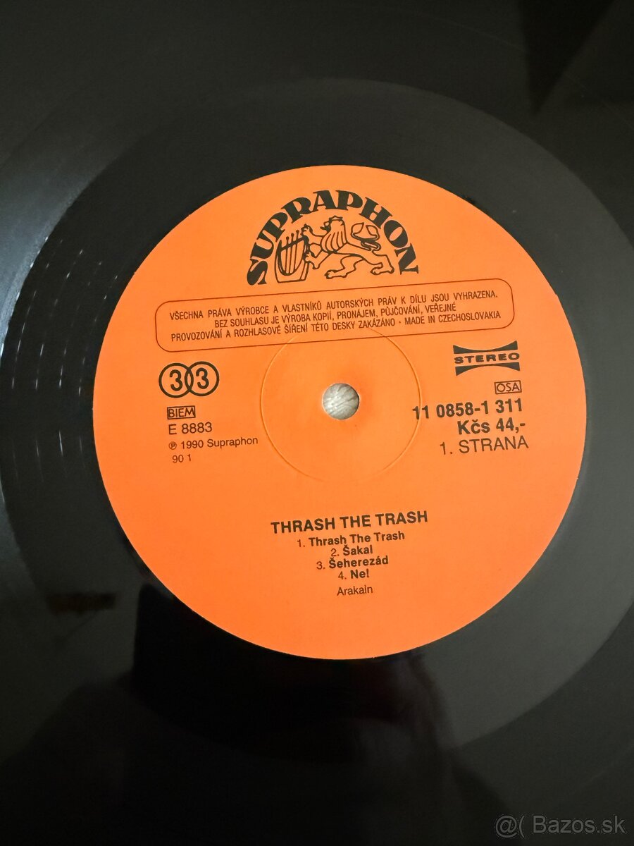 ARAKAIN – Thrash The Trash LP (1990) 1. vydanie SUPRAPHON - 3