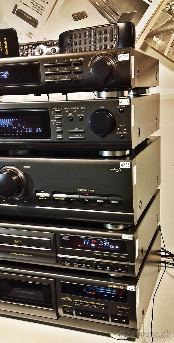 Zostava TECHNICS tuner, equalizer, zosilnovac, CD, deck= C01 - 3