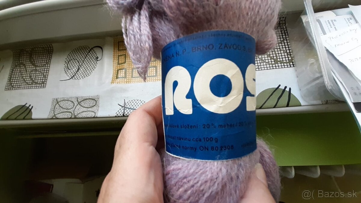 Rôzne priadze - retro zásoby, vlna, zmesi, rôzne farby - 3