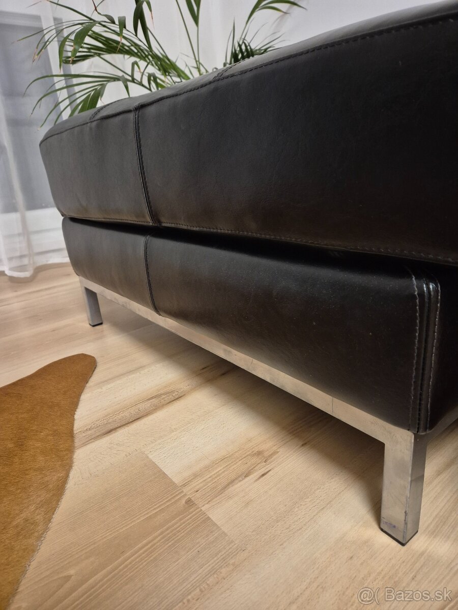 Kožená taburetka/ sedačka - 3