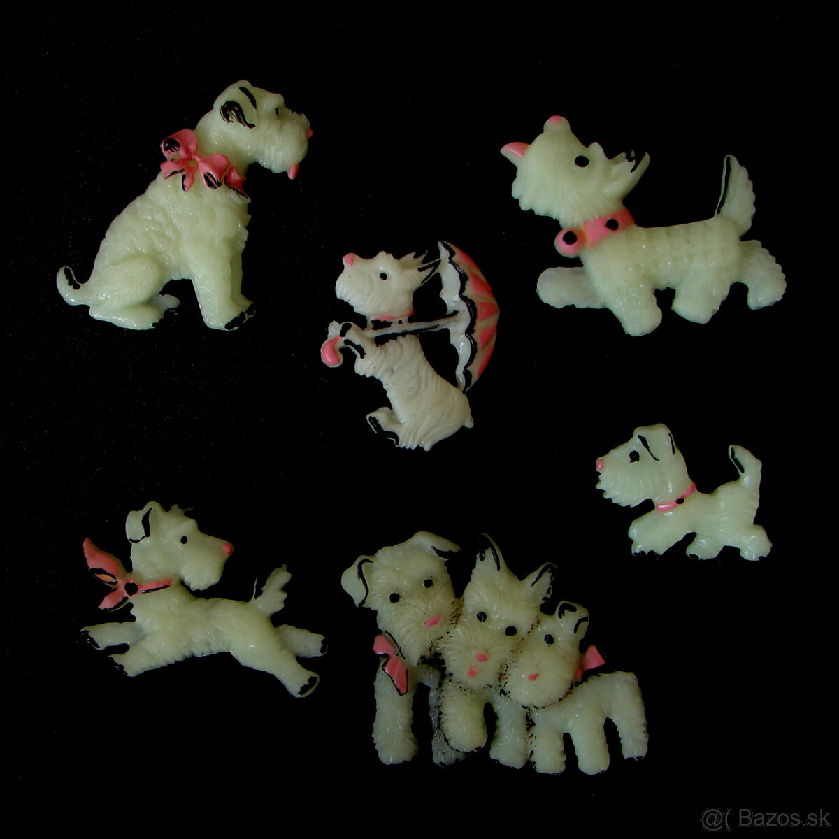 Fosforové brošne - psy - teriéry - 3