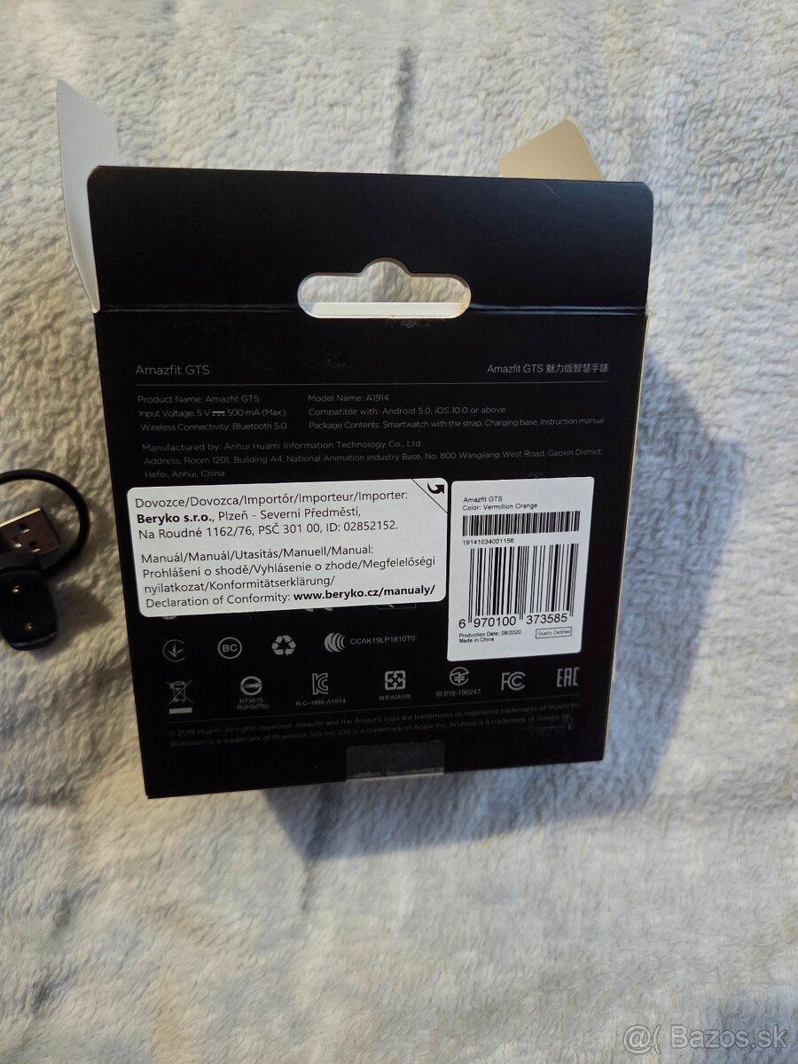 Smart hodinky AMAZFIT GTS Vermillion Orange - 3