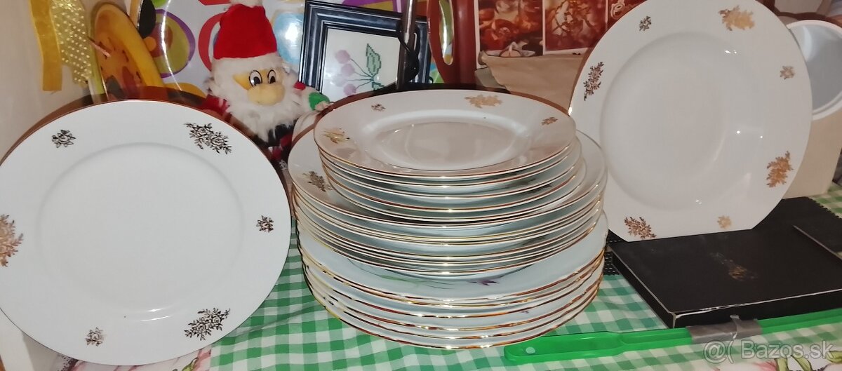 Predám sklenený podnos pod Tortu+Poháriky. - 3