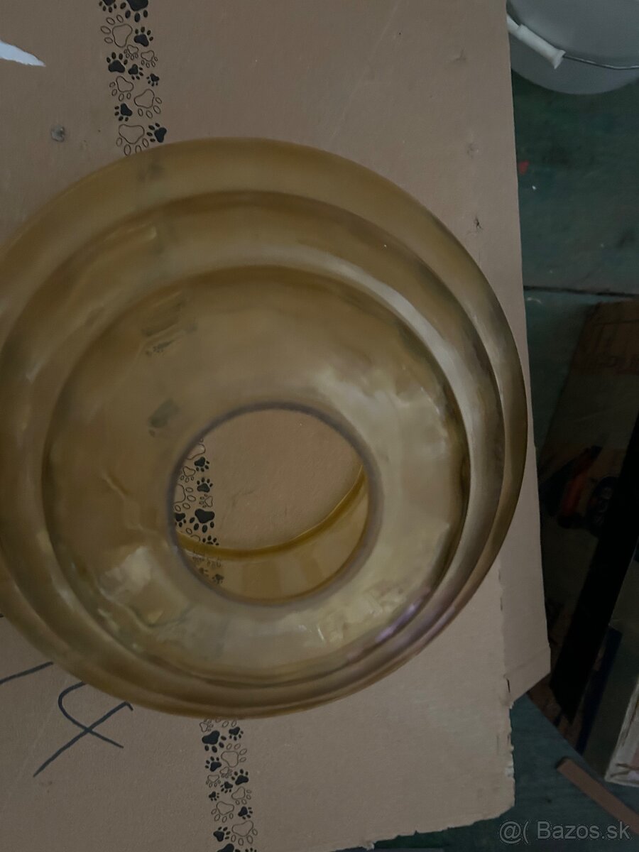 Retro lustr medové sklo - 3