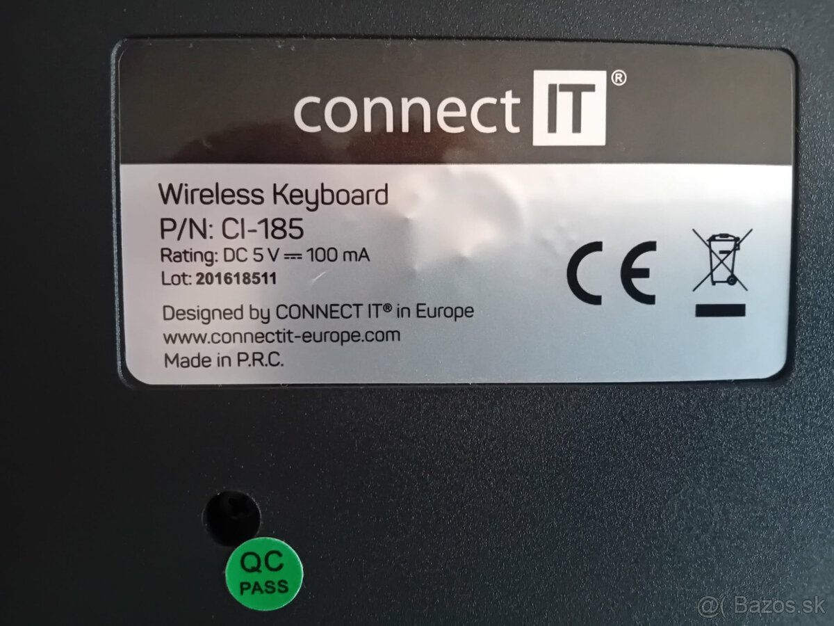 bezdrôtová klávesnica: Connect It CI-185 - 3