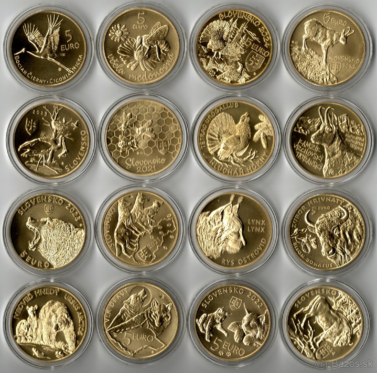 Fauna a Flóra 5 eur mince - 3