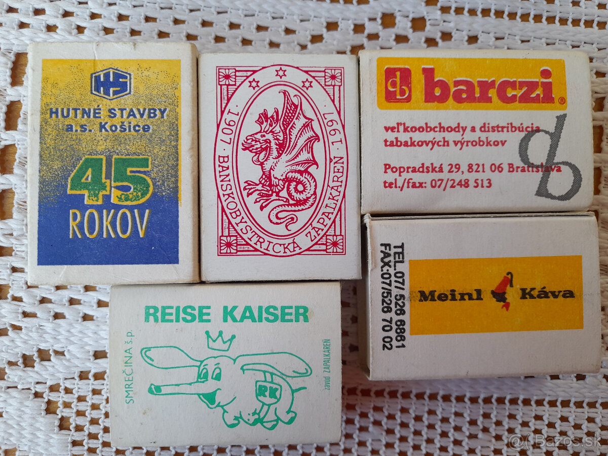 Staré zápalkové škatuľky - 3