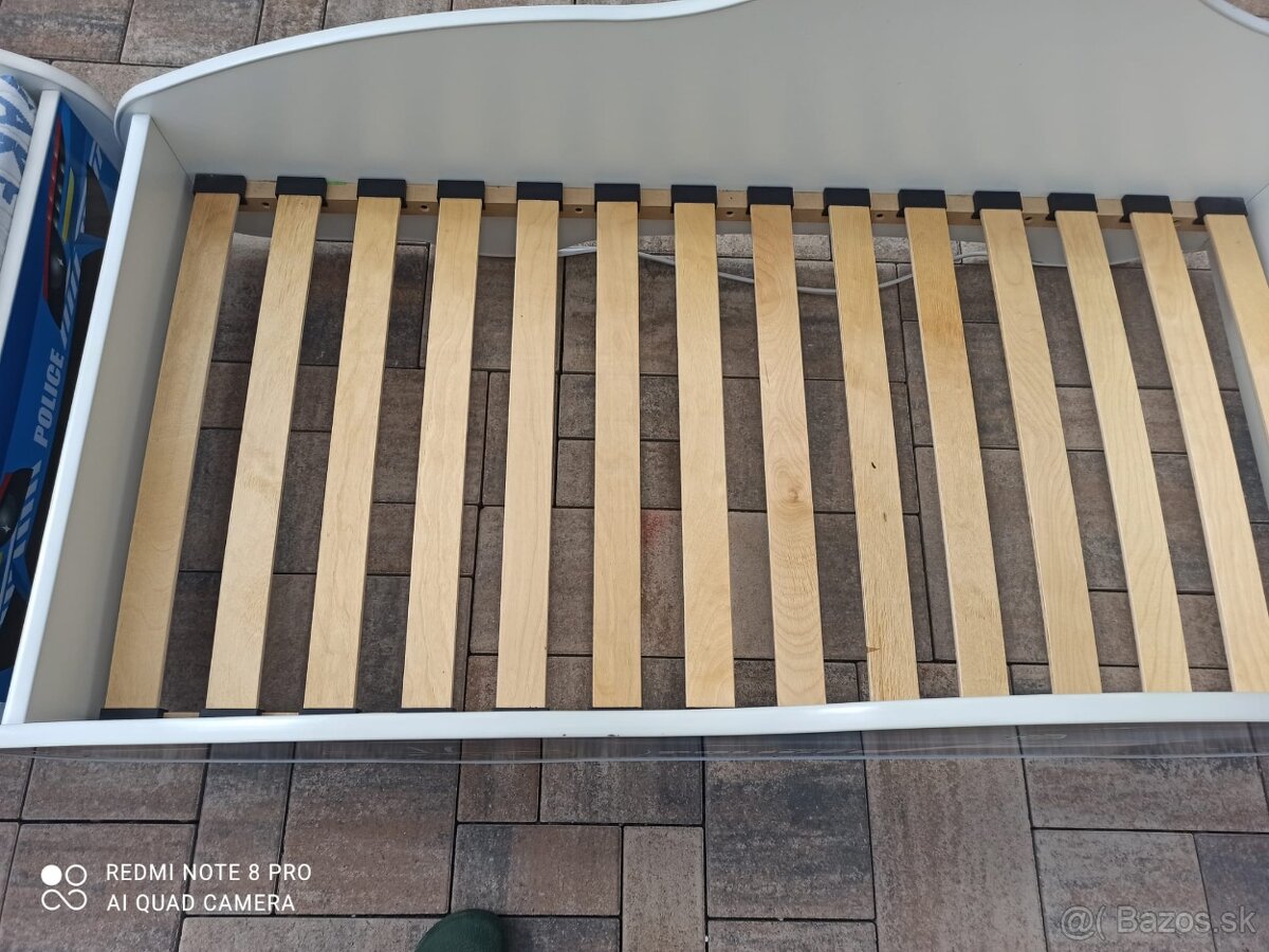 Detská posteľ auto policajné auto 70x140cm - 3