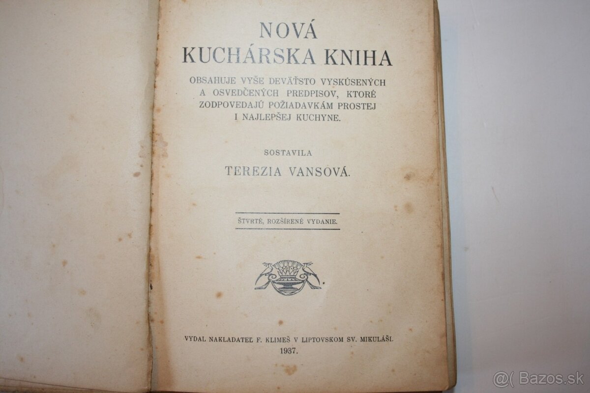 Terezia Vansová: NOVÁ KUCHÁRSKA KNIHA - 3