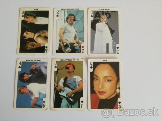 Karty s fotkami spevákov - 3