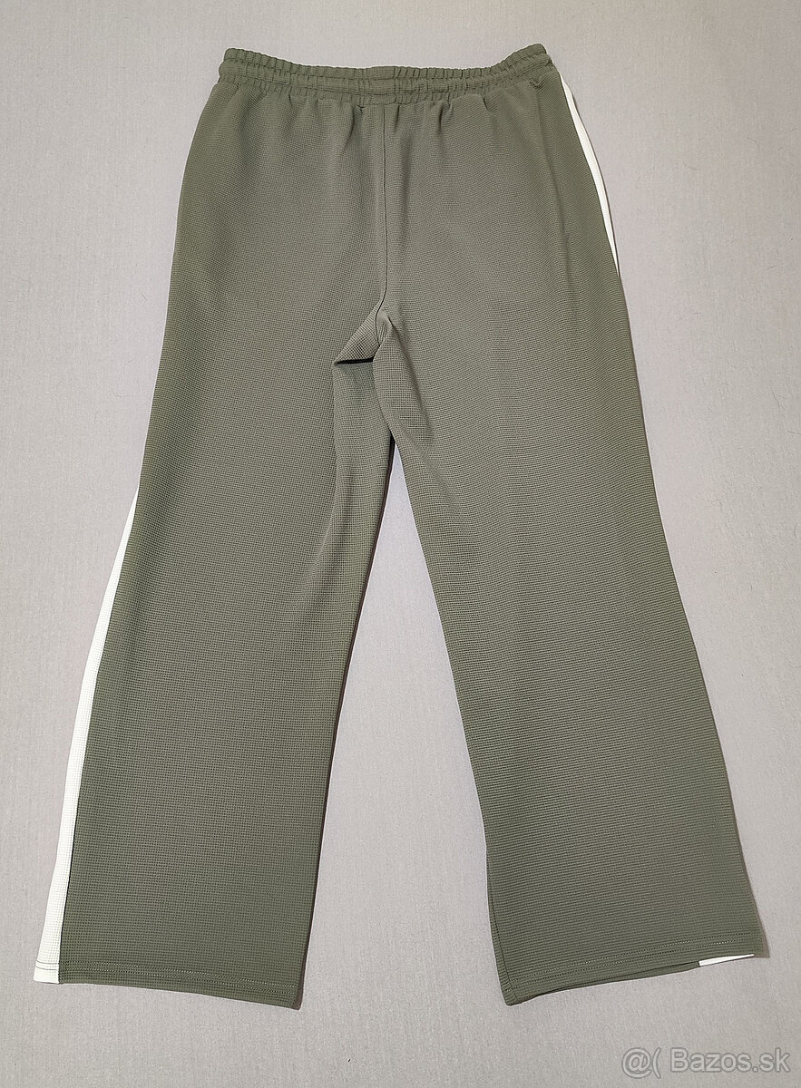 Pánske voľnočasové nohavice olivovo zelené - 3