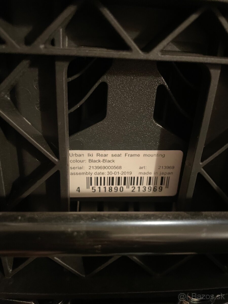 Sedačka na bicykel urban iki rear seat frame mounting - 3