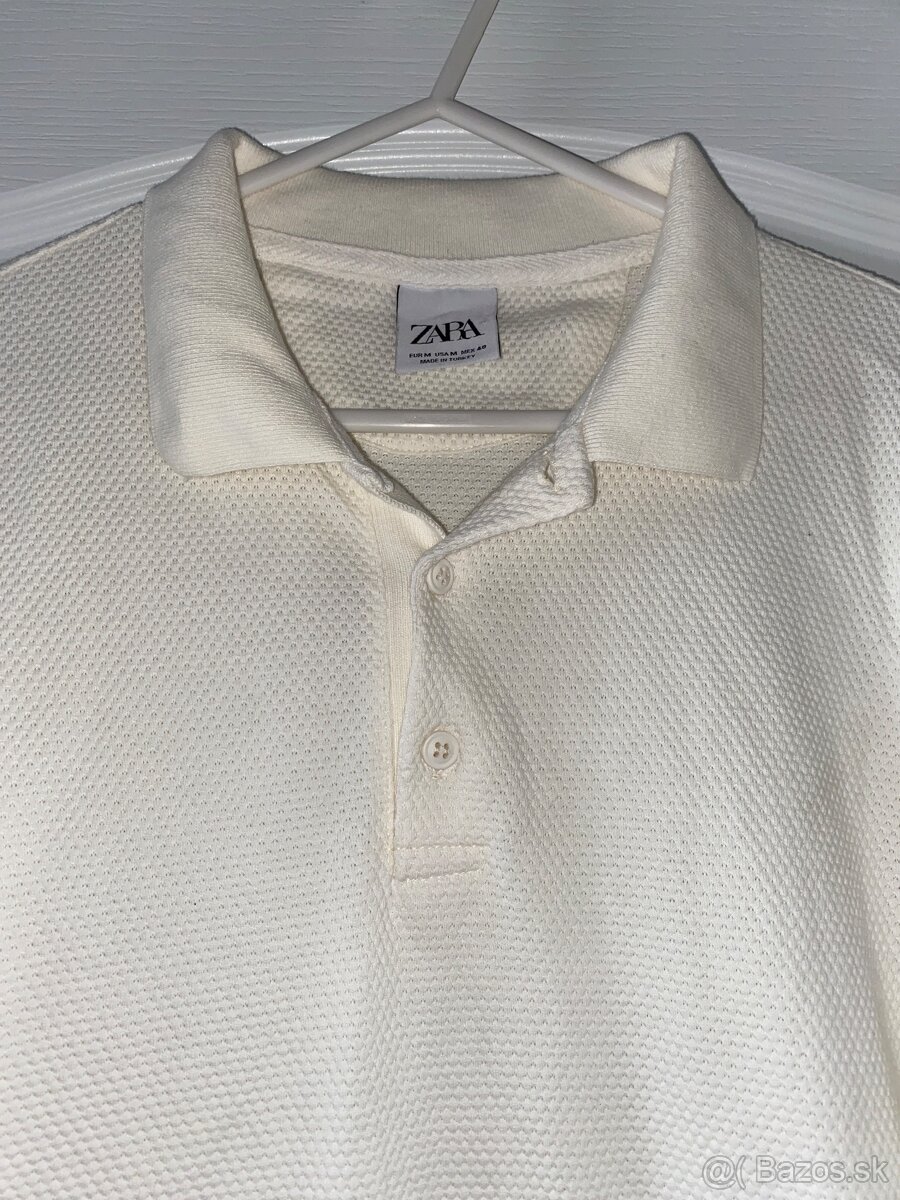 Zara panske kremove tricko velkost M - 3