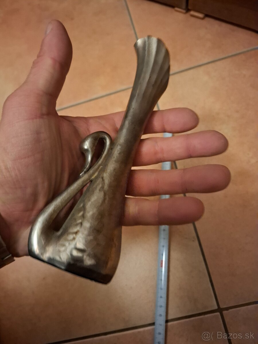 Vintage váza s labuťou - 3